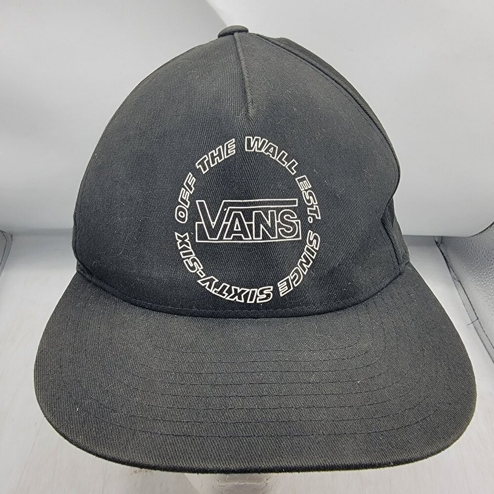 Vans Off The Wall Since Sixty Six Black Hat Cap FlexFit Casual Comfort Outdoors